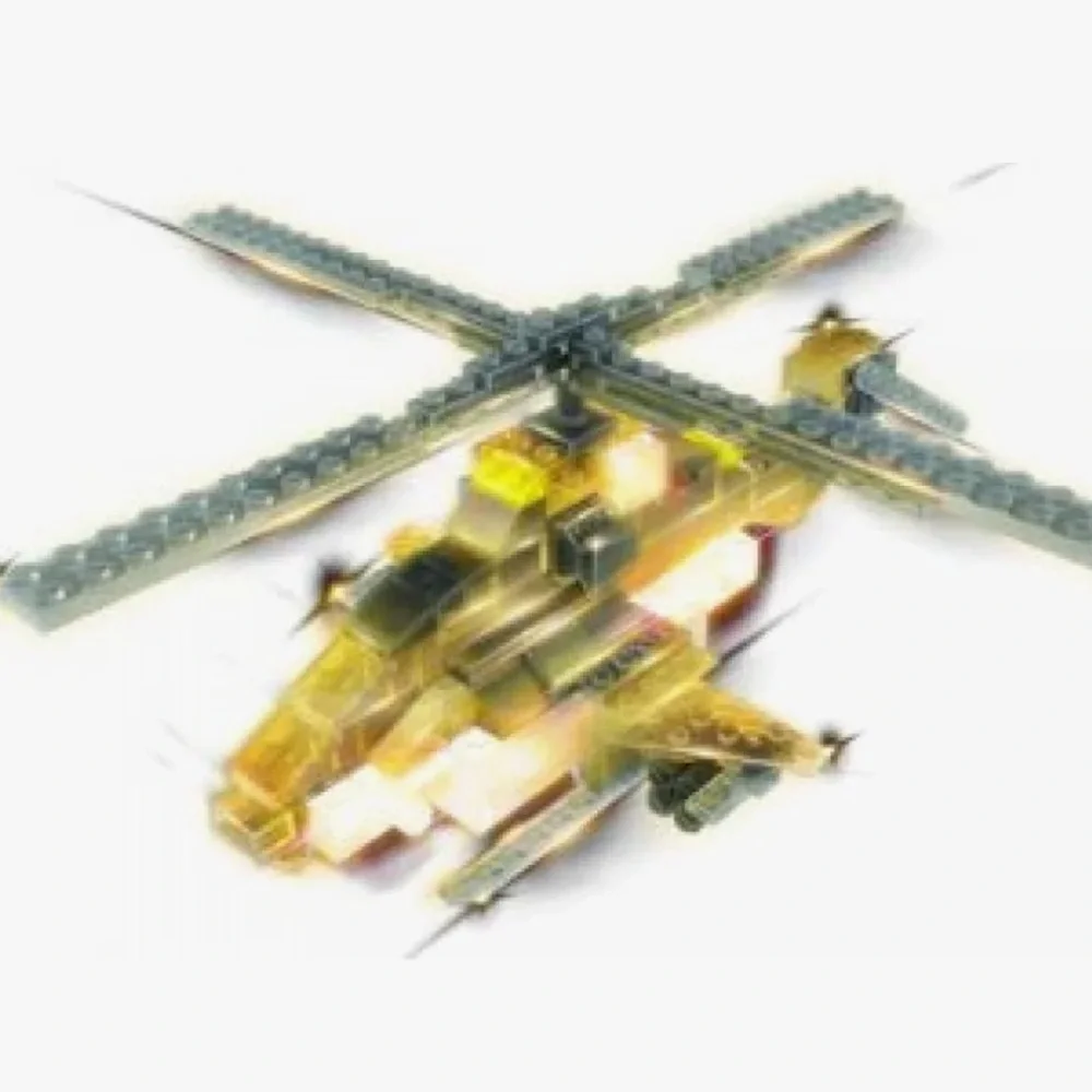 Laser pegs mini helicopter set new in sealed box